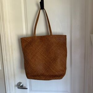Sseko Brown Woven Shoulder Bag